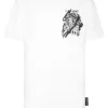 T-shirts^Plein Sport Cotton T-shirt Round Neck SS Tiger