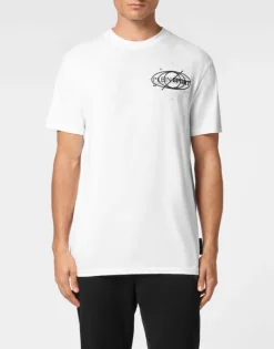 T-shirts^Plein Sport Cotton T-shirt Round Neck SS Logos