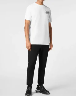 T-shirts^Plein Sport Cotton T-shirt Round Neck SS Logos