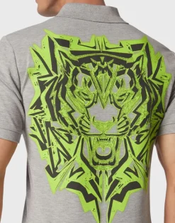 T-shirts^Plein Sport Polo shirt SS Thunder Tiger