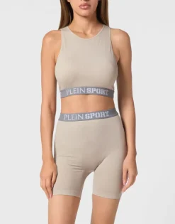Abbigliamento Sportivo^Plein Sport Rib Seamless Training Sport Bra Logo