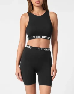 Abbigliamento Sportivo^Plein Sport Rib Seamless Training Sport Bra Logo