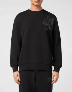 Abbigliamento Sportivo^Plein Sport Roundneck Sweatshirt Tiger
