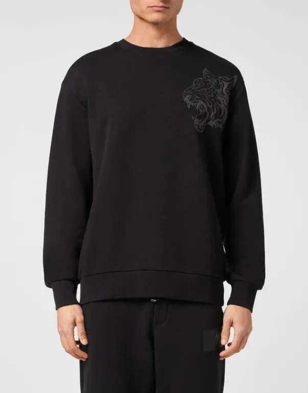 Abbigliamento Sportivo^Plein Sport Roundneck Sweatshirt Tiger