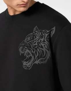 Abbigliamento Sportivo^Plein Sport Roundneck Sweatshirt Tiger