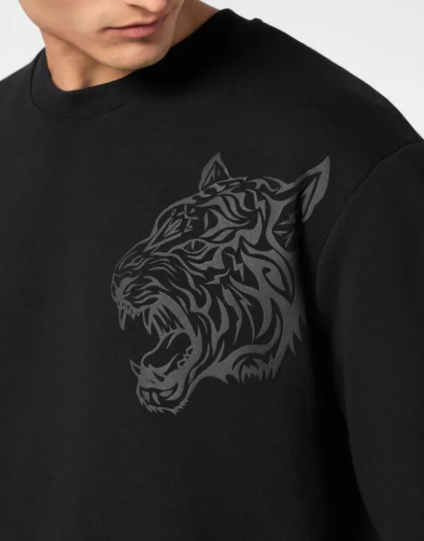 Abbigliamento Sportivo^Plein Sport Roundneck Sweatshirt Tiger