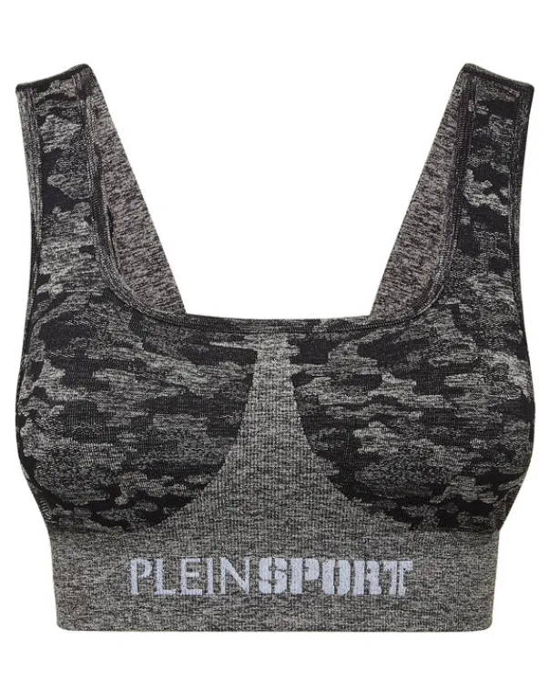 Abbigliamento Sportivo^Plein Sport Seamless Crossed Straps Sport Bra Logo