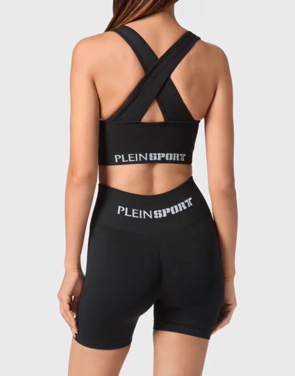 Abbigliamento Sportivo^Plein Sport Seamless Wide Straps Sport Bra Logo