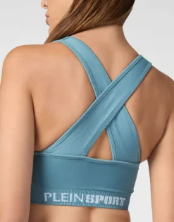 Abbigliamento Sportivo^Plein Sport Seamless Wide Straps Sport Bra Logo