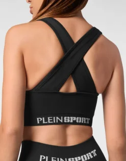 Abbigliamento Sportivo^Plein Sport Seamless Wide Straps Sport Bra Logo