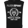 Abbigliamento Sportivo^Plein Sport Sleeveless Hoodie sweatshirt Tiger