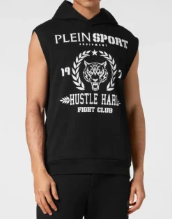 Abbigliamento Sportivo^Plein Sport Sleeveless Hoodie sweatshirt Tiger