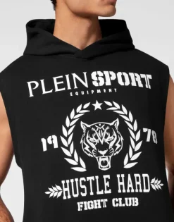 Abbigliamento Sportivo^Plein Sport Sleeveless Hoodie sweatshirt Tiger
