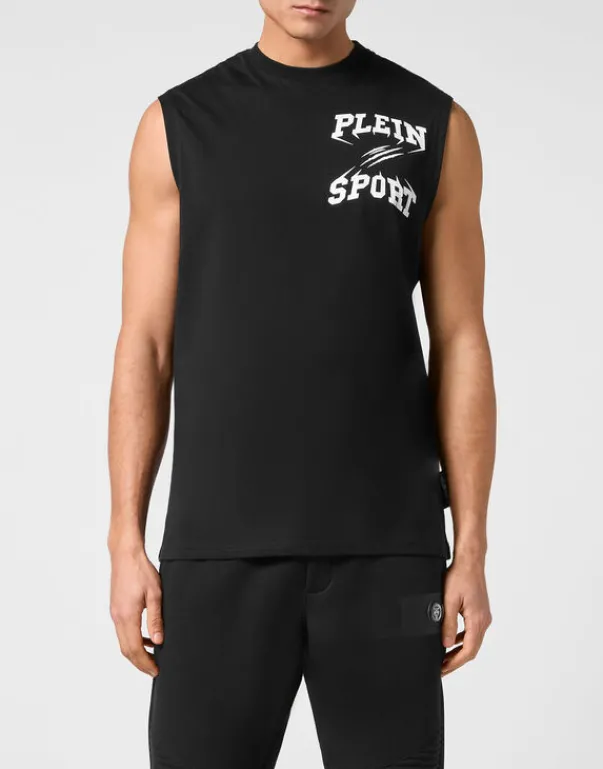 T-shirts^Plein Sport Sleeveless T-shirt