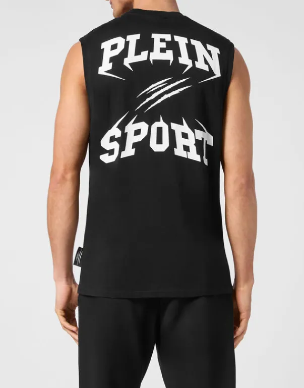 T-shirts^Plein Sport Sleeveless T-shirt