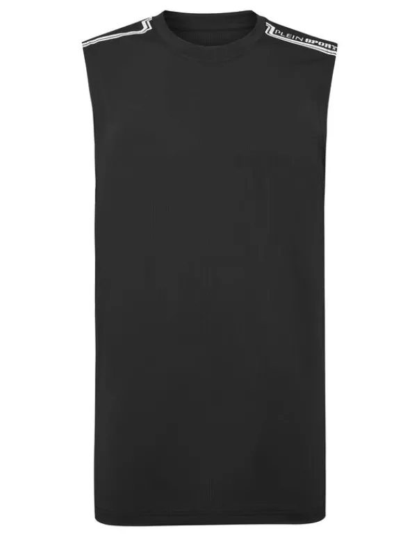 T-shirts^Plein Sport Sleeveless T-shirt Round Neck SS