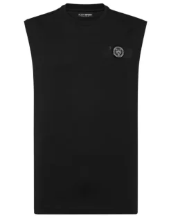 T-shirts^Plein Sport Sleeveless T-shirt Round Neck