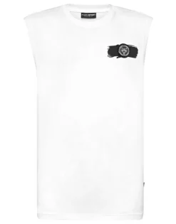 T-shirts^Plein Sport Sleeveless T-shirt Round Neck