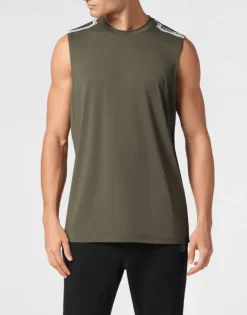 T-shirts^Plein Sport Sleeveless T-shirt Round Neck SS