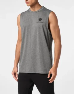 T-shirts^Plein Sport Sleeveless T-shirt Round Neck SS