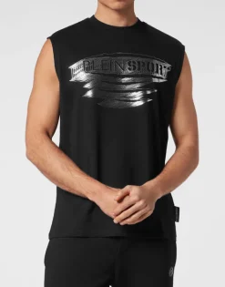 T-shirts^Plein Sport Sleeveless T-shirt Round Neck