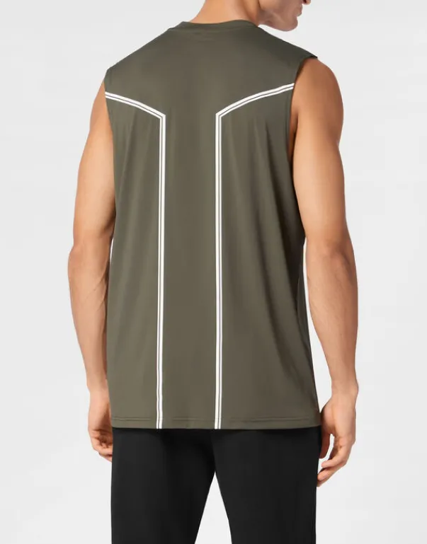 T-shirts^Plein Sport Sleeveless T-shirt Round Neck SS