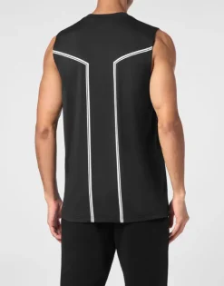 T-shirts^Plein Sport Sleeveless T-shirt Round Neck SS