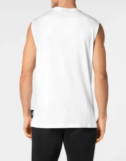 T-shirts^Plein Sport Sleeveless T-shirt Round Neck