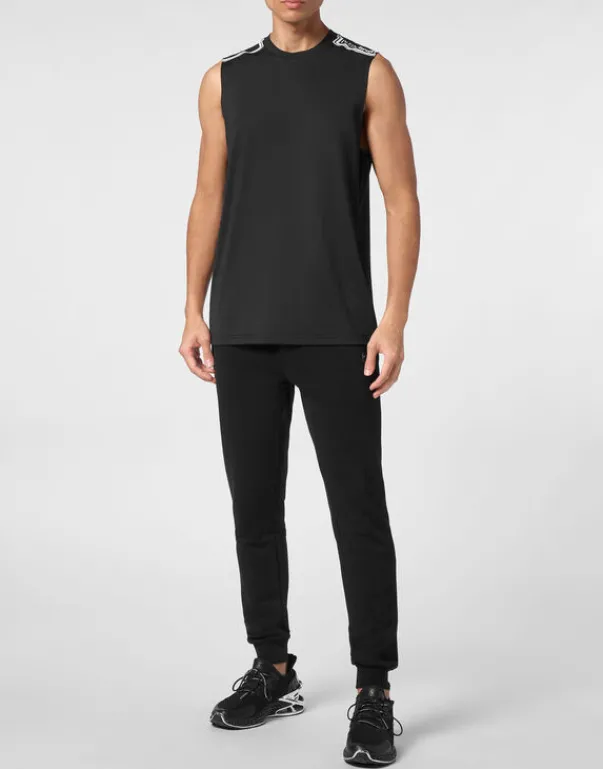 T-shirts^Plein Sport Sleeveless T-shirt Round Neck SS