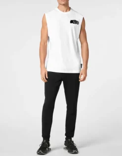 T-shirts^Plein Sport Sleeveless T-shirt Round Neck
