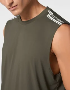 T-shirts^Plein Sport Sleeveless T-shirt Round Neck SS