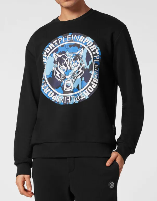 Abbigliamento Sportivo^Plein Sport Sweatshirt LS Carbon Tiger
