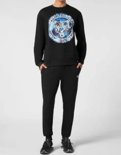 Abbigliamento Sportivo^Plein Sport Sweatshirt LS Carbon Tiger