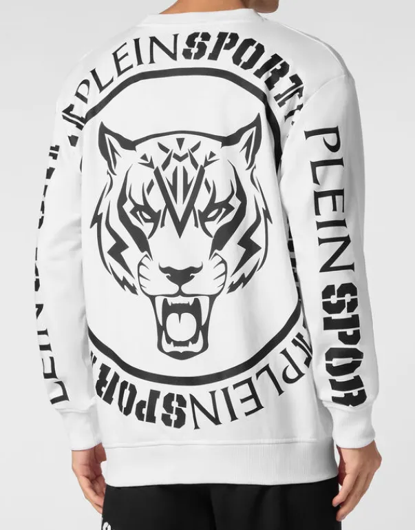 Abbigliamento Sportivo^Plein Sport Sweatshirt Round Neck Carbon Tiger