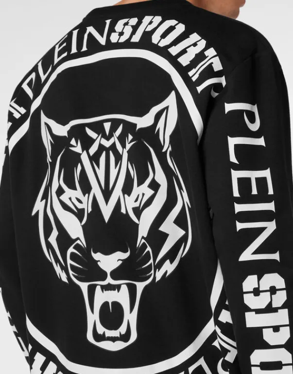 Abbigliamento Sportivo^Plein Sport Sweatshirt Round Neck Carbon Tiger