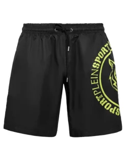 Moda Mare^Plein Sport Swim-Trunks Carbon Tiger