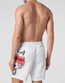 Moda Mare^Plein Sport Swim-Trunks Tiger