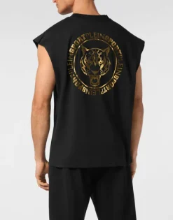 T-shirts^Plein Sport Tanktop T-shirt Label