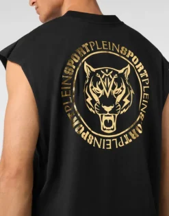 T-shirts^Plein Sport Tanktop T-shirt Label