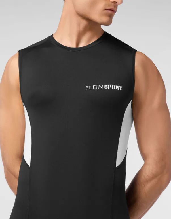T-shirts^Plein Sport Technical Jersey T-shirt Sleeveless