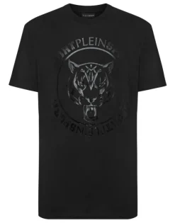 T-shirts^Plein Sport T-shirt Round Neck SS Carbon Tiger