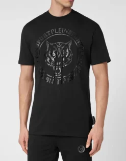 T-shirts^Plein Sport T-shirt Round Neck SS Carbon Tiger