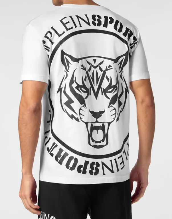 T-shirts^Plein Sport T-shirt Round Neck SS Carbon Tiger