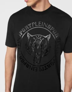 T-shirts^Plein Sport T-shirt Round Neck SS Carbon Tiger
