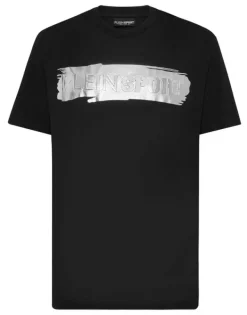 T-shirts^Plein Sport T-shirt Round Neck SS Silver Brush