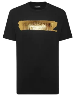 T-shirts^Plein Sport T-shirt Round Neck SS Silver Brush