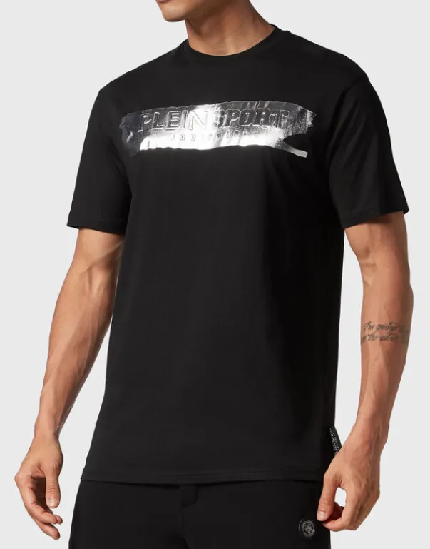 T-shirts^Plein Sport T-shirt Round Neck SS Silver Brush