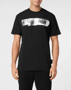 T-shirts^Plein Sport T-shirt Round Neck SS Silver Brush