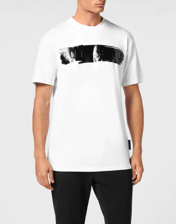 T-shirts^Plein Sport T-shirt Round Neck SS Silver Brush
