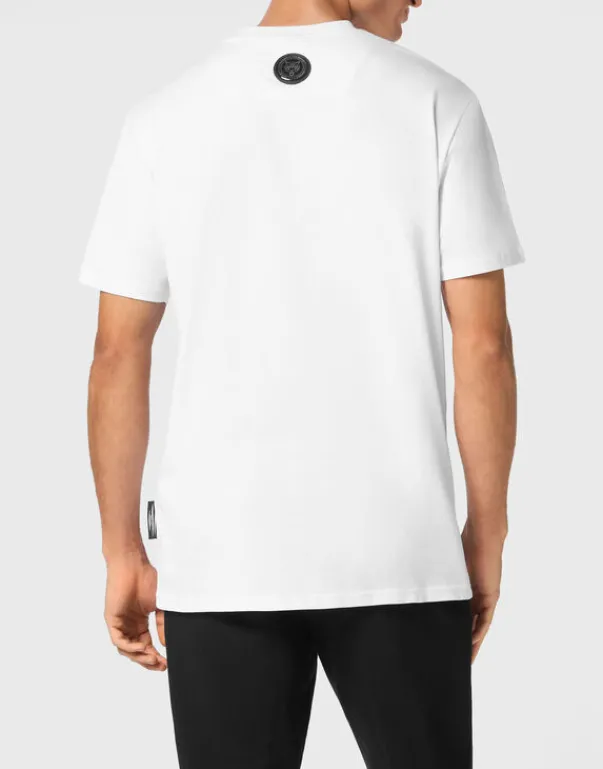 T-shirts^Plein Sport T-shirt Round Neck SS Silver Brush
